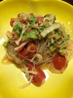 スイートチリソースのエスニックサラダ-レシピのメイン写真