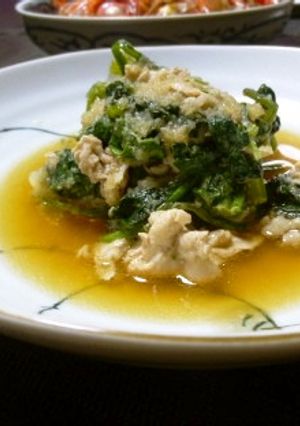 ホウレンソウと豚肉のおろし煮-レシピのメイン写真