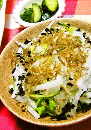 居酒屋風♡カリカリじゃこ大根サラダ-レシピのメイン写真