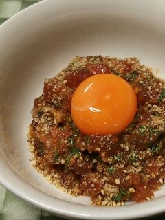 ☆まぐろでユッケ☆-レシピのメイン写真