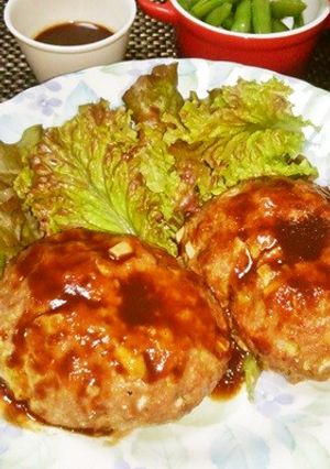 オーブンで焼いて旨し♡定番ハンバーグ♪-レシピのメイン写真