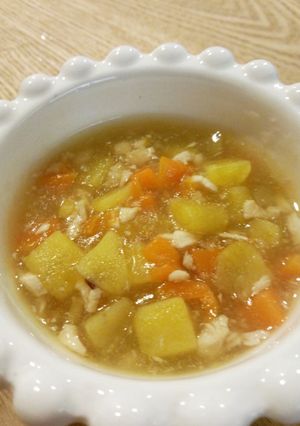 離乳食９か月～鶏とさつまいものあんかけ煮-レシピのメイン写真