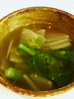 菜の花と大根のコンソメスープ-レシピのメイン写真