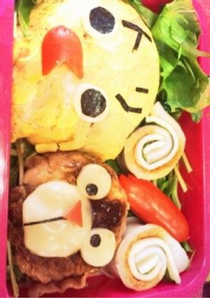 キャラ弁 トリとコアラ笑-レシピのメイン写真