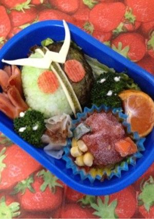 キャラ弁 仮面ライダーw-レシピのメイン写真