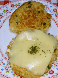 ご飯とハムのお焼き&しらす&チーズ入り-レシピのメイン写真