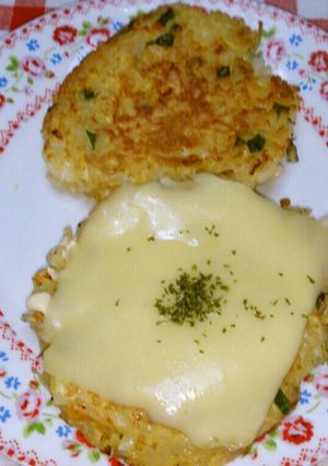 ご飯とハムのお焼き&しらす&チーズ入り-レシピのメイン写真