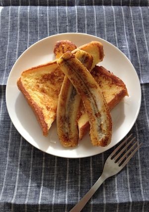 バナナフレンチトースト-レシピのメイン写真