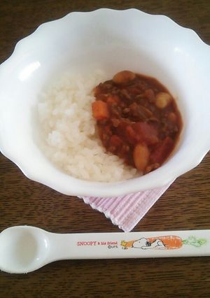 幼児も食べれる!簡単☆お豆のトマトカレー-レシピのメイン写真