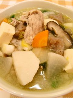 ★具だくさんの*豚汁*作りましたよ。♪-レシピのメイン写真