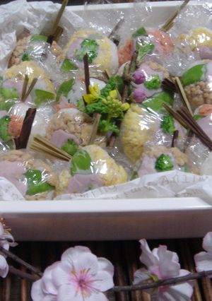 桜　手まりにぎり-レシピのメイン写真