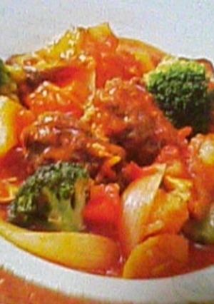 牛肉のトマト味のシチュ--レシピのメイン写真