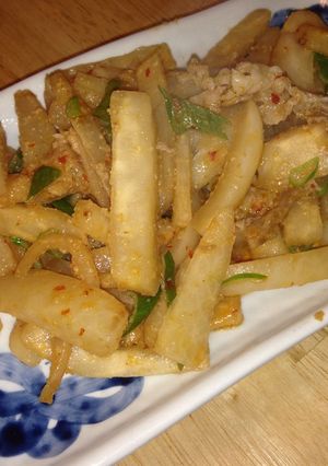 大根と豚小間の味噌にんにく炒め-レシピのメイン写真