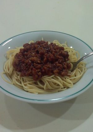 簡単ミートスパゲティ-レシピのメイン写真