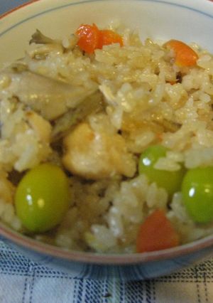 舞茸・ごぼう　秋の炊き込み飯-レシピのメイン写真