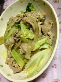 豚肉と野菜の柚子コショウ炒め-レシピのメイン写真