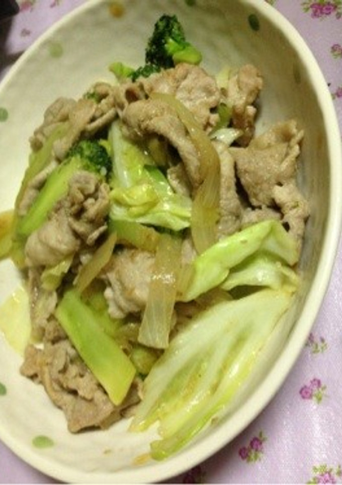 豚肉と野菜の柚子コショウ炒め-レシピのメイン写真