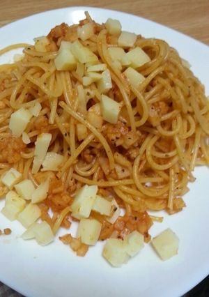 大根入りミートソースパスタ-レシピのメイン写真