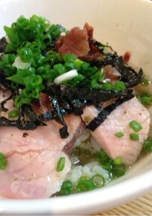 寒ぶりの刺身で鰤茶漬け-レシピのメイン写真