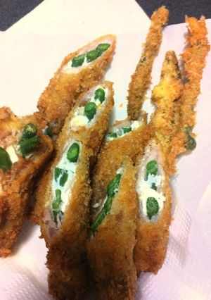 クリームチーズといんげんの豚肉揚げ☆-レシピのメイン写真