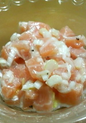 簡単♪ねぎ塩サーモン★-レシピのメイン写真