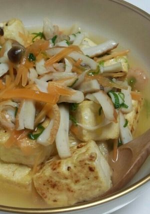 揚げない！具だくさん簡単揚げ出し豆腐-レシピのメイン写真
