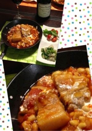 お肉ゴロゴロ！我が家のポークビーンズ-レシピのメイン写真