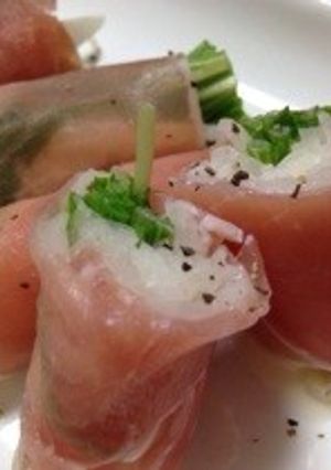 ワインに合う！くるくる生ハム-レシピのメイン写真