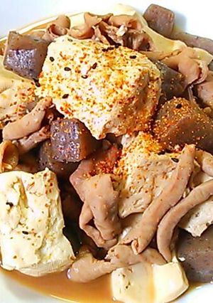 お豆腐が主役！我が家で人気のもつ煮込み-レシピのメイン写真