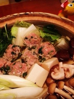 鶏つくね鍋♪-レシピのメイン写真