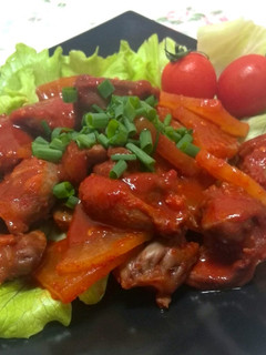 韓国家庭料理♪砂肝と大根の辛煮物★-レシピのメイン写真