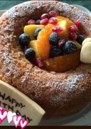 シンプルバースデーケーキ♡-レシピのメイン写真