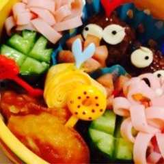 รูปของ お弁当に ♬ 簡単きゅうりの飾り切り♡