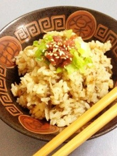 たっぷり牛蒡とツナの炊き込みご飯-レシピのメイン写真