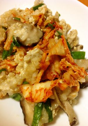 炊飯器で完成!韓国風 豆腐おじや-レシピのメイン写真