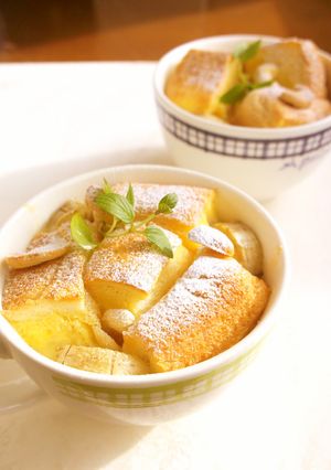 朝食にも♪バナナパンプティング-レシピのメイン写真