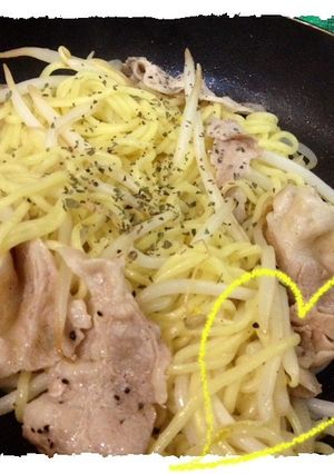 簡単*豚バラの塩焼そば-レシピのメイン写真