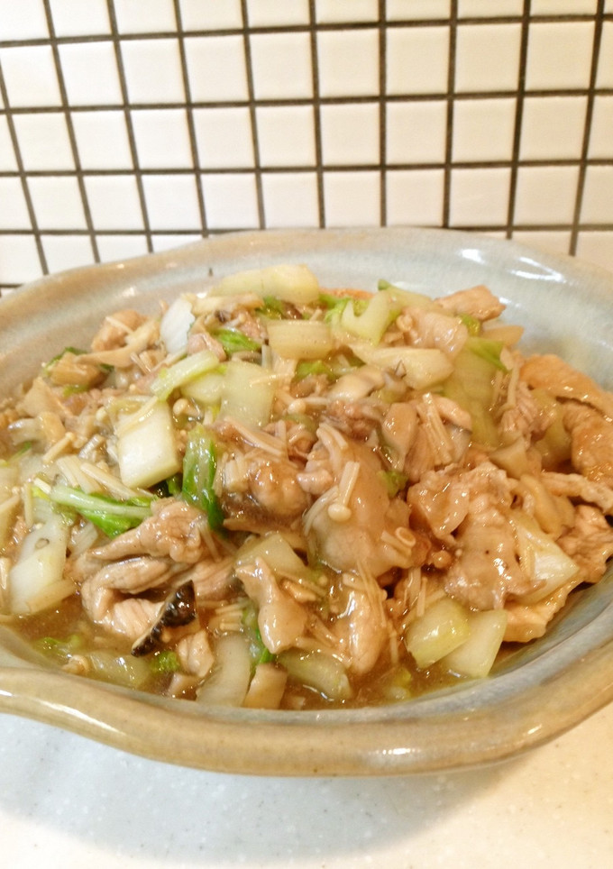 簡単☆『白菜ときのこのとろーり炒め煮』-レシピのメイン写真