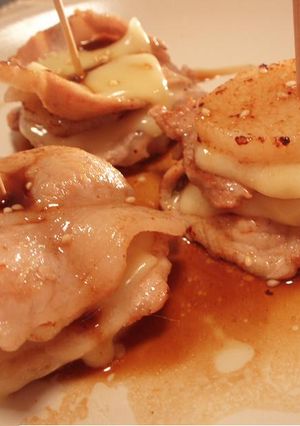 長芋・豚肉・チーズの和風ミルフィーユ-レシピのメイン写真