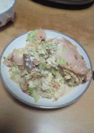 ふわふわお好み焼き風/軽昼食/ダイエット-レシピのメイン写真