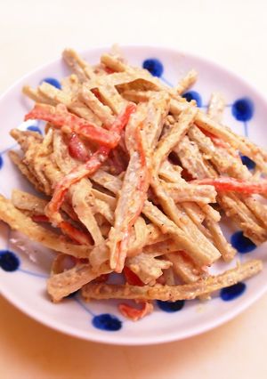 レンジで簡単！ごぼうの胡麻サラダ-レシピのメイン写真
