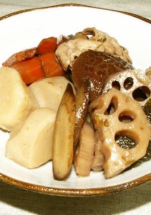 干した野菜と豚肉の煮物-レシピのメイン写真