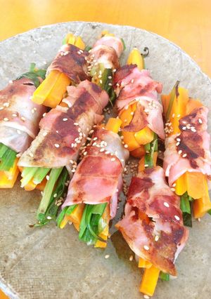 野菜のベーコン巻き 韓国風-レシピのメイン写真