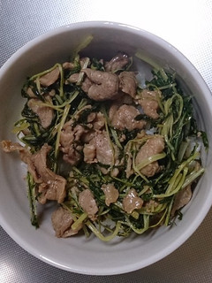水菜で肉丼-レシピのメイン写真