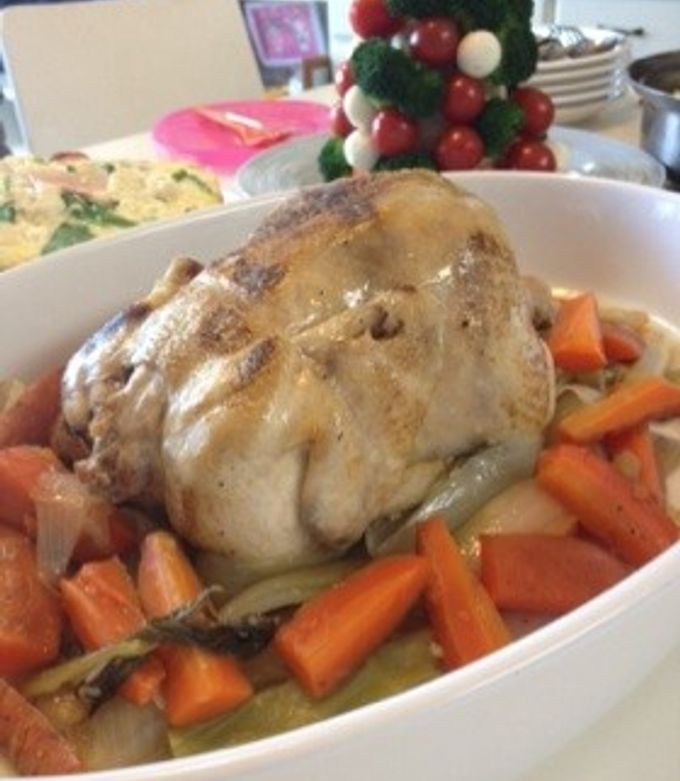 クリスマスに！ローストチキンもち米詰め-レシピのメイン写真