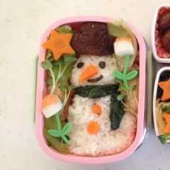 クリスマス☆雪だるま弁当☆-レシピのメイン写真