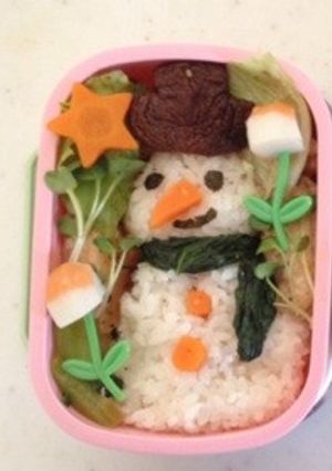 クリスマス☆雪だるま弁当☆-レシピのメイン写真