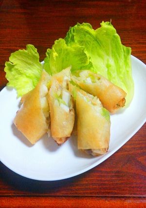 野菜たっぷりおさかな春巻＊かまぼこ入り-レシピのメイン写真