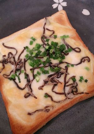 塩昆布ト−スト-レシピのメイン写真