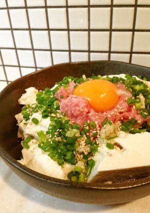 鍋の副菜☆火不使用・スタミナねぎとろ奴☆-レシピのメイン写真